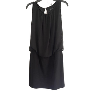 SCARLETT women’s black evening cocktail round neck midi dress size 10